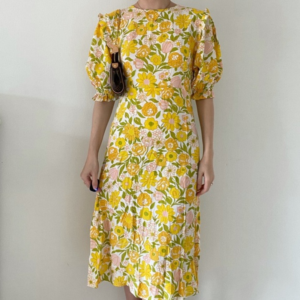 NWOT Faithfull The Brand jean Marie midi dress